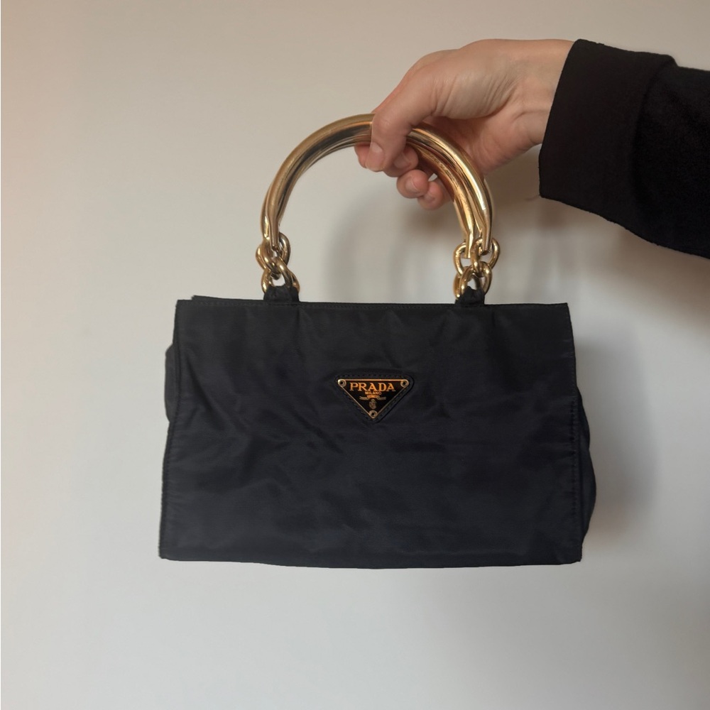 Prada Tessuto Nylon Top Handle Handbag